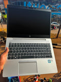 HP EliteBook 840 G5 open showing keyboard and display