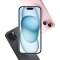 iPhone 15 Plus 128GB - Blue, Pink, and Black colors