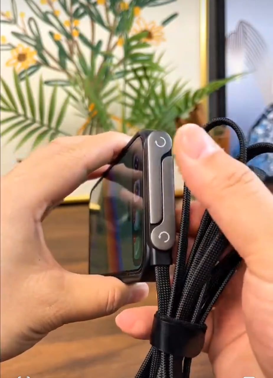 Cable with stand folded compact view