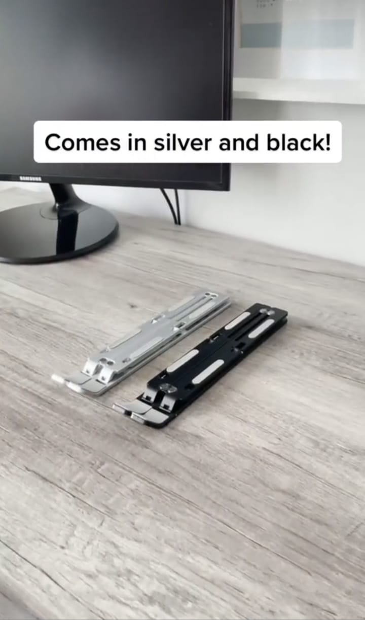 Laptop stand box on shelf