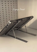 Laptop stand silver and black colours