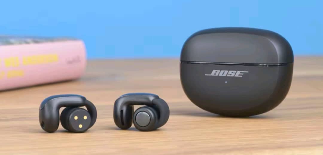 Bose Ultra Open Earbuds pair with charging case