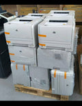 HP LaserJet P2035 Monochrome Laser Printers stacked on pallet