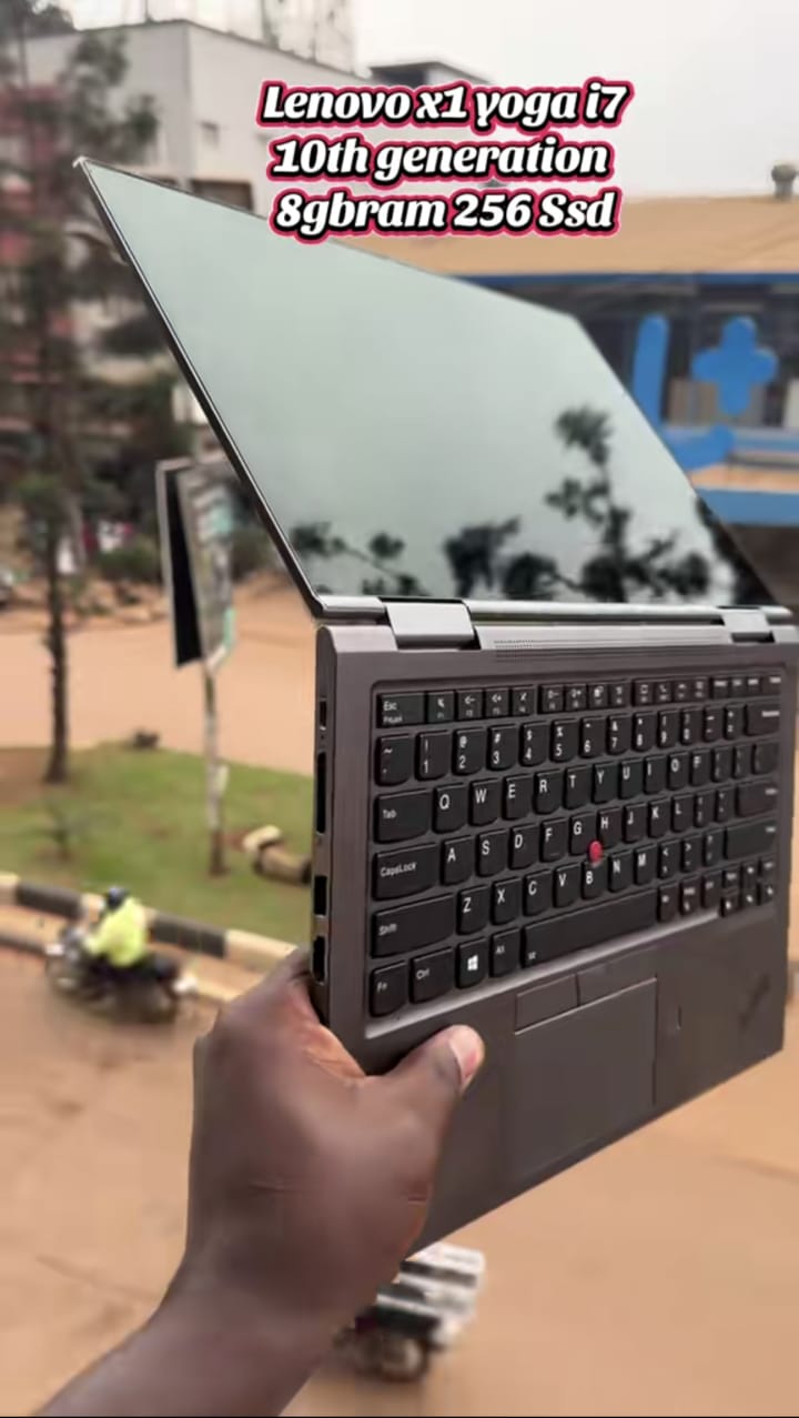 Lenovo ThinkPad X1 Yoga full open view with Intel Core i7 badge