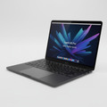 MacBook Pro M5 2026 48GB Space Black angled view