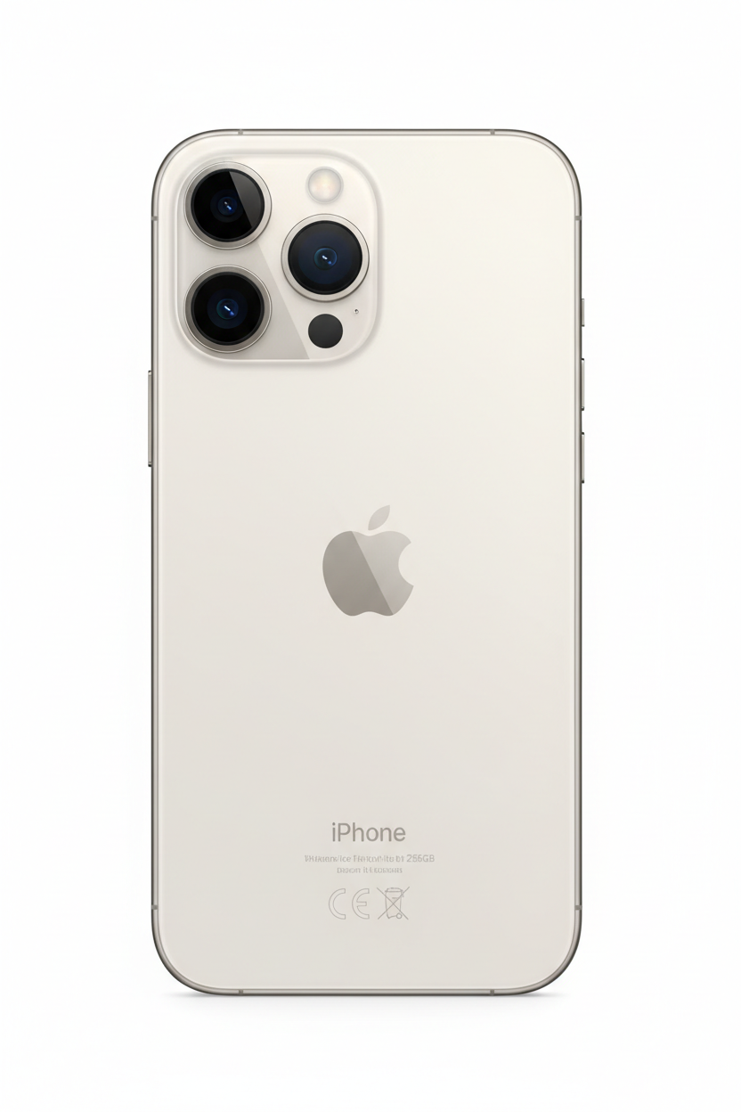 iPhone 15 Pro 256GB White Titanium back view