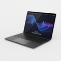 MacBook Pro M5 2026 32GB Space Black angled view