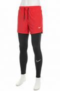 Men's Athletic Shorts and Leggings Set - Red