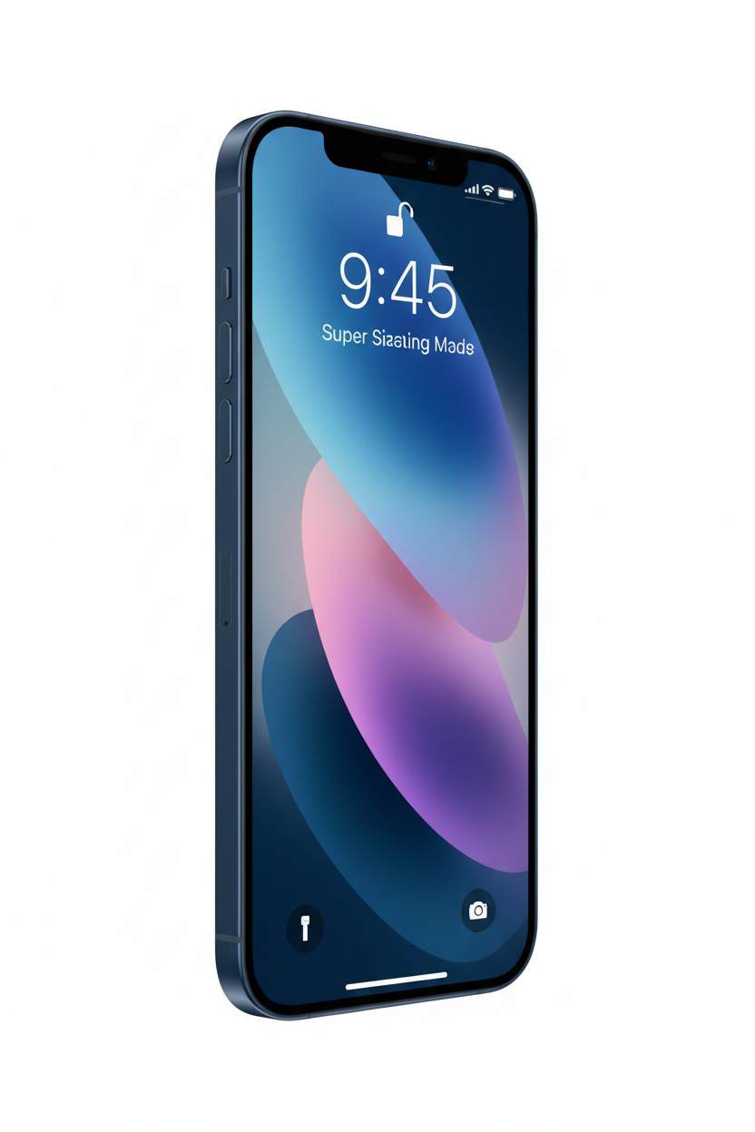 iPhone 14 Plus Blue angled view