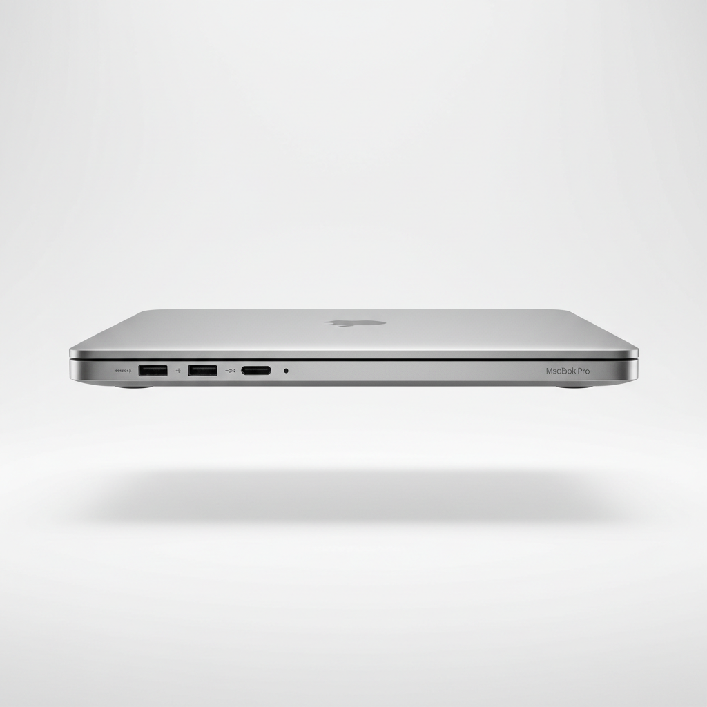 MacBook Pro M5 2026 32GB Silver side view