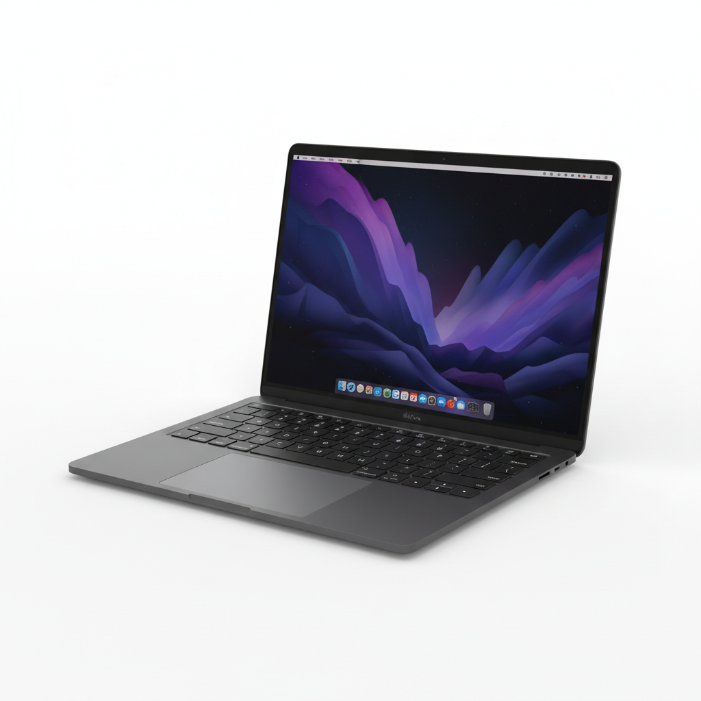 MacBook Pro 14 M5 Pro 2026 Space Black angled view