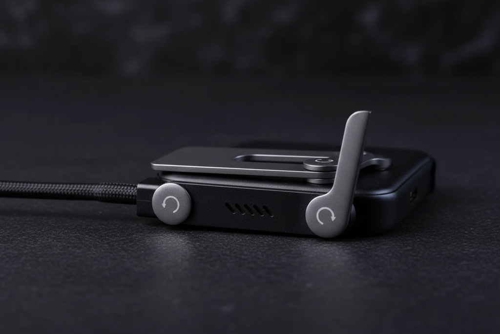USB-C cable stand folded compact