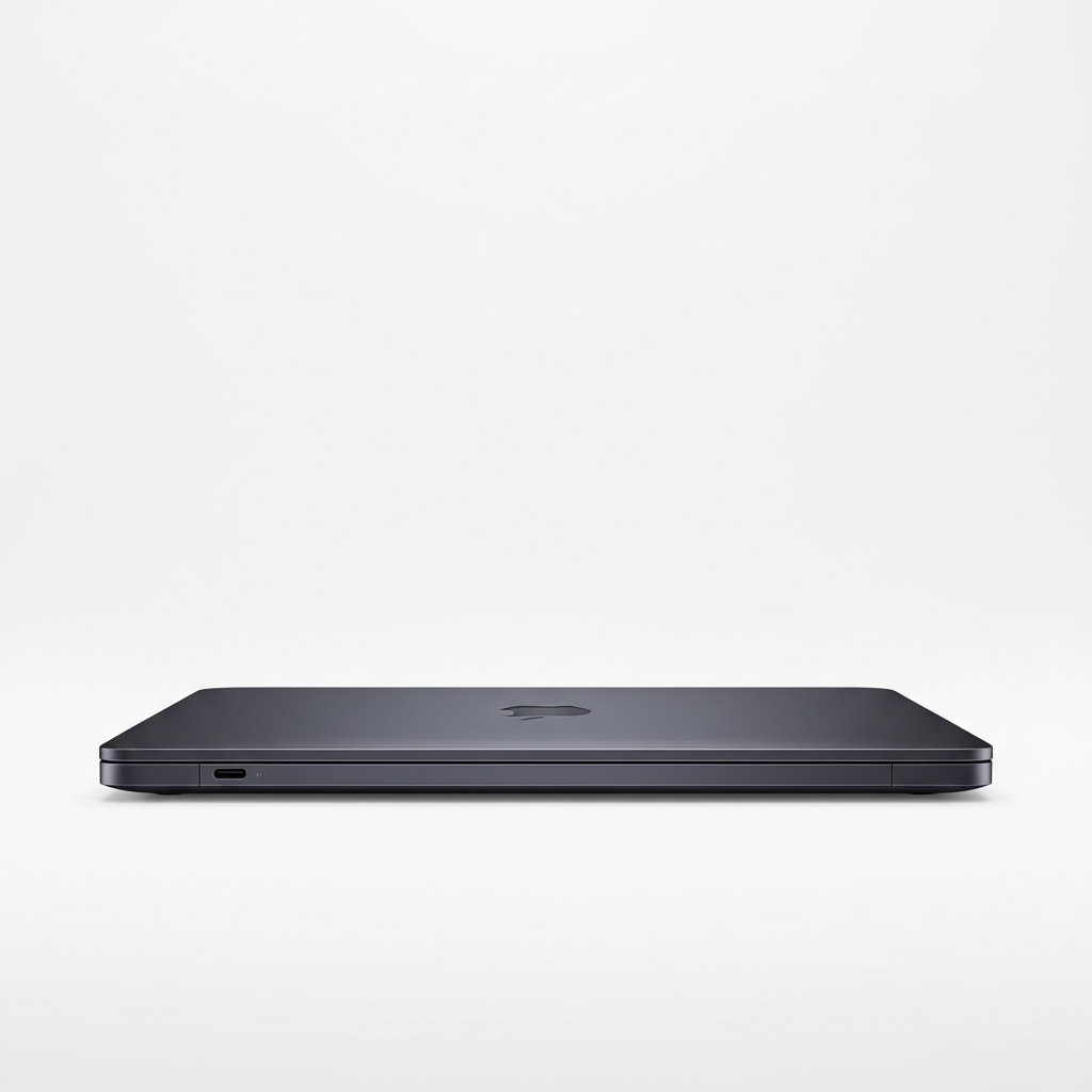 MacBook Air 13 M5 2026 Midnight side view
