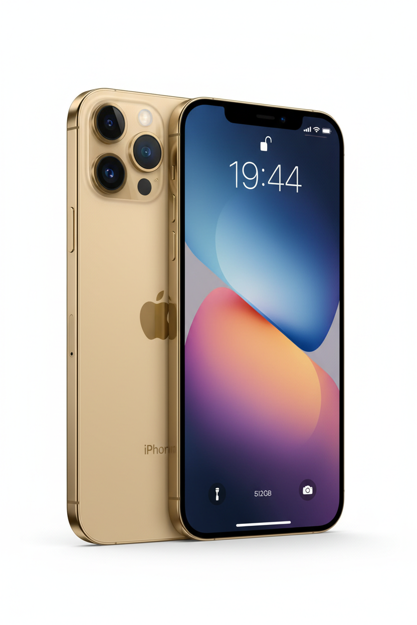iPhone 14 Pro Max 512GB Gold angled view
