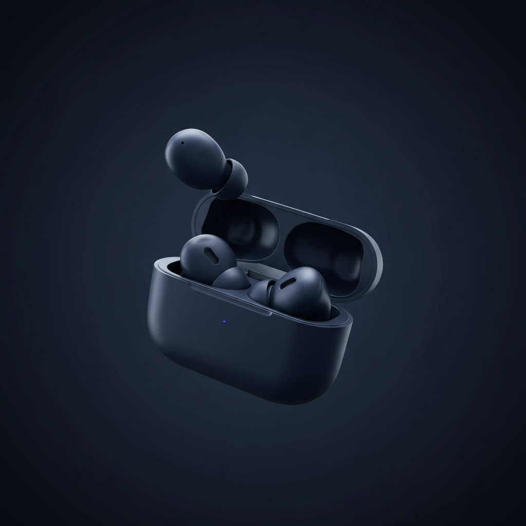 Samsung Galaxy Buds Blue - Premium Dark Background