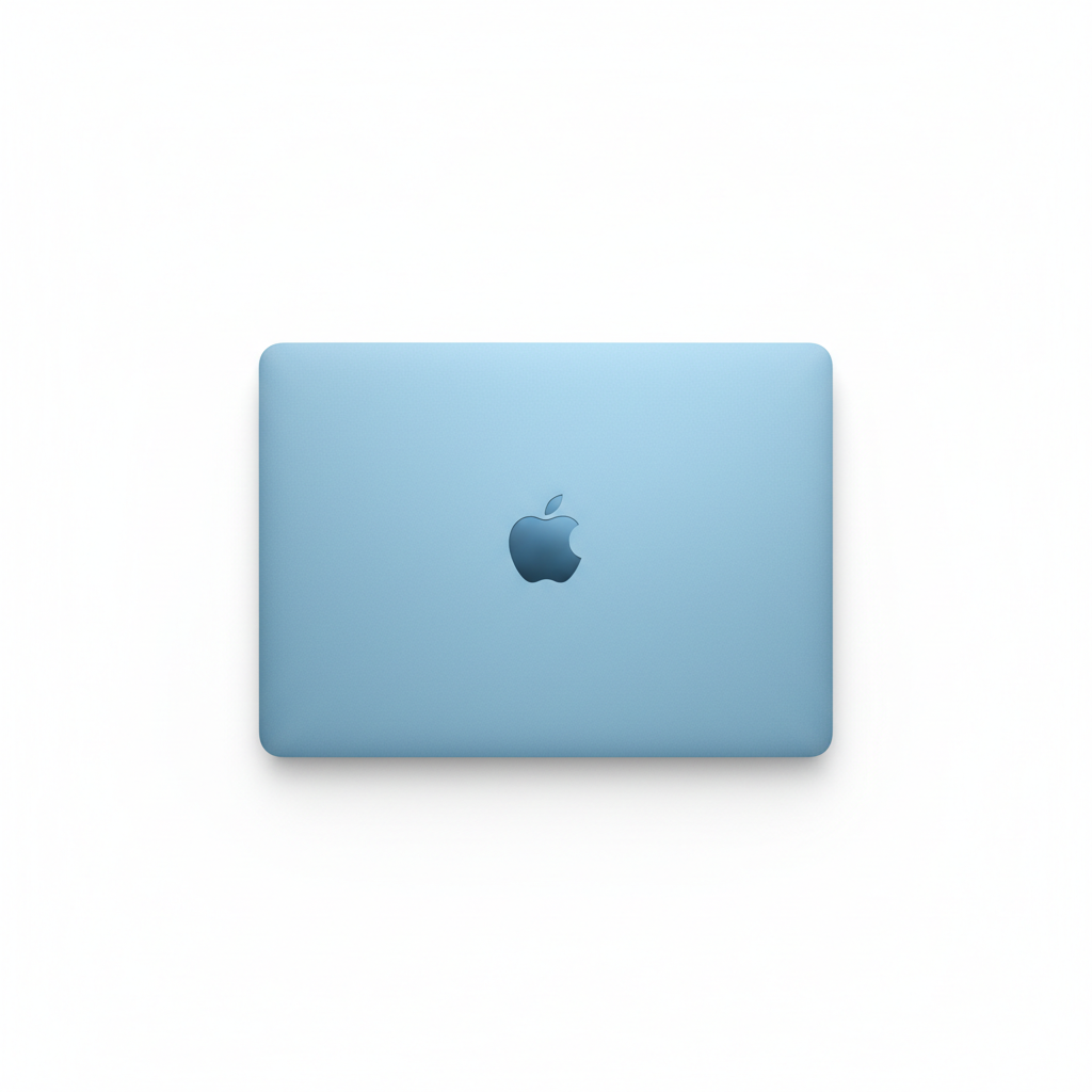 MacBook Air 13 M4 2025 Sky Blue top view