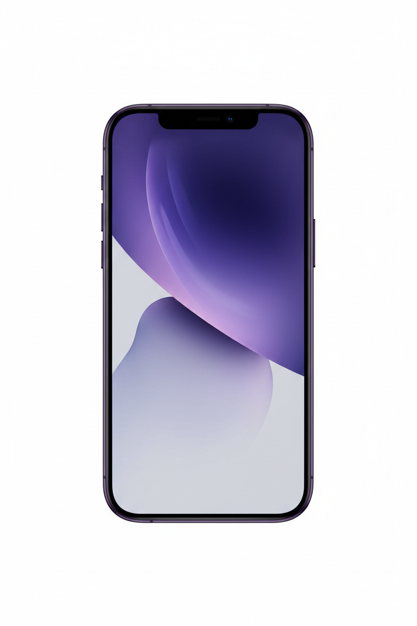 iPhone 14 Purple front view