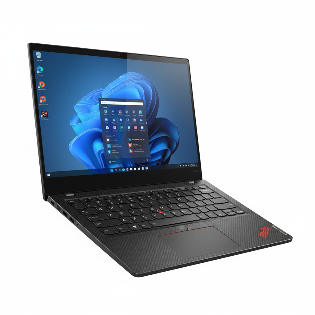 Lenovo ThinkPad X1 Yoga laptop mode angled view