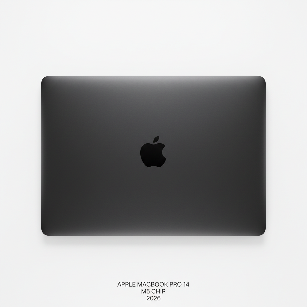MacBook Pro M5 2026 32GB Space Black top view