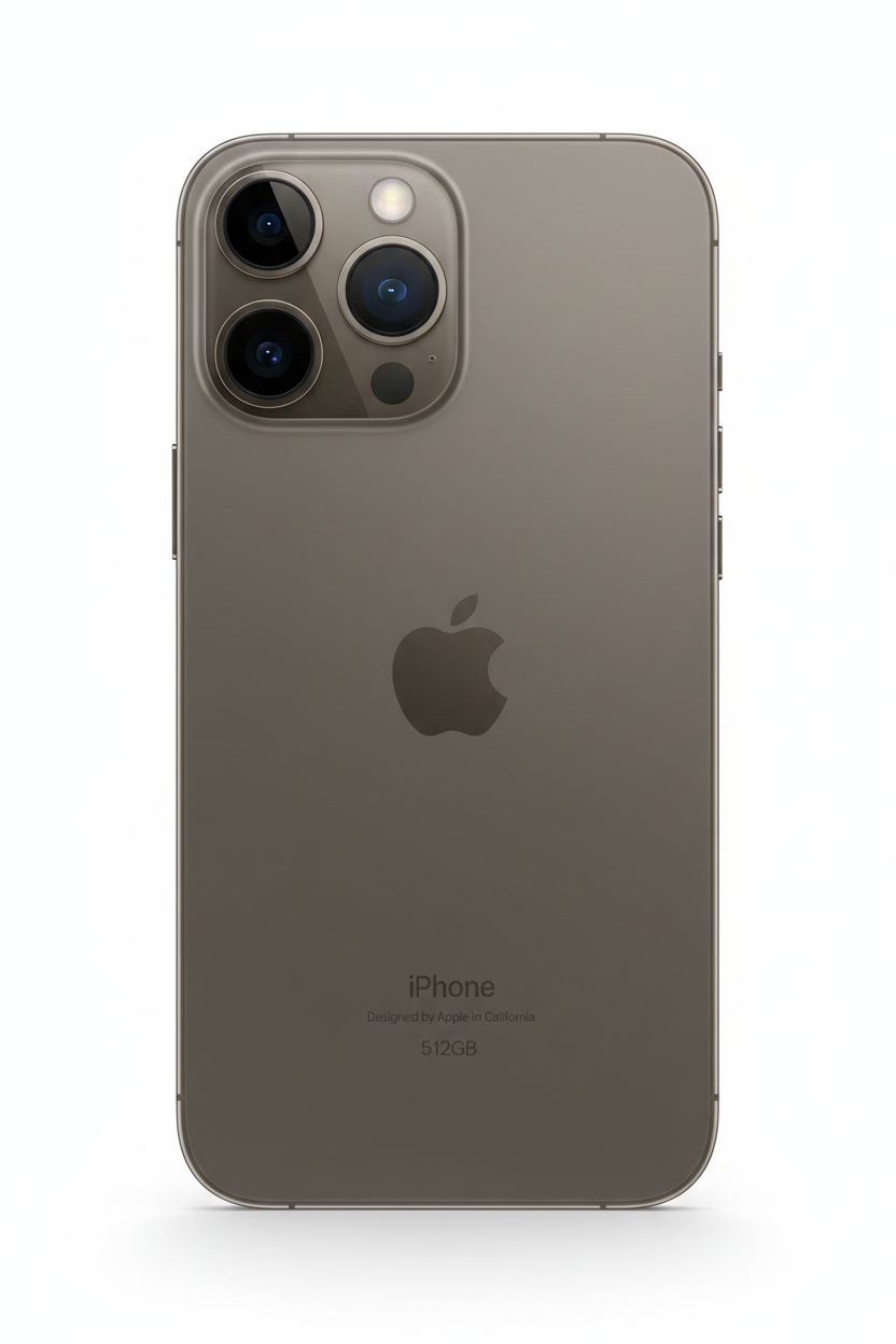 iPhone 15 Pro Max 512GB Natural Titanium back view