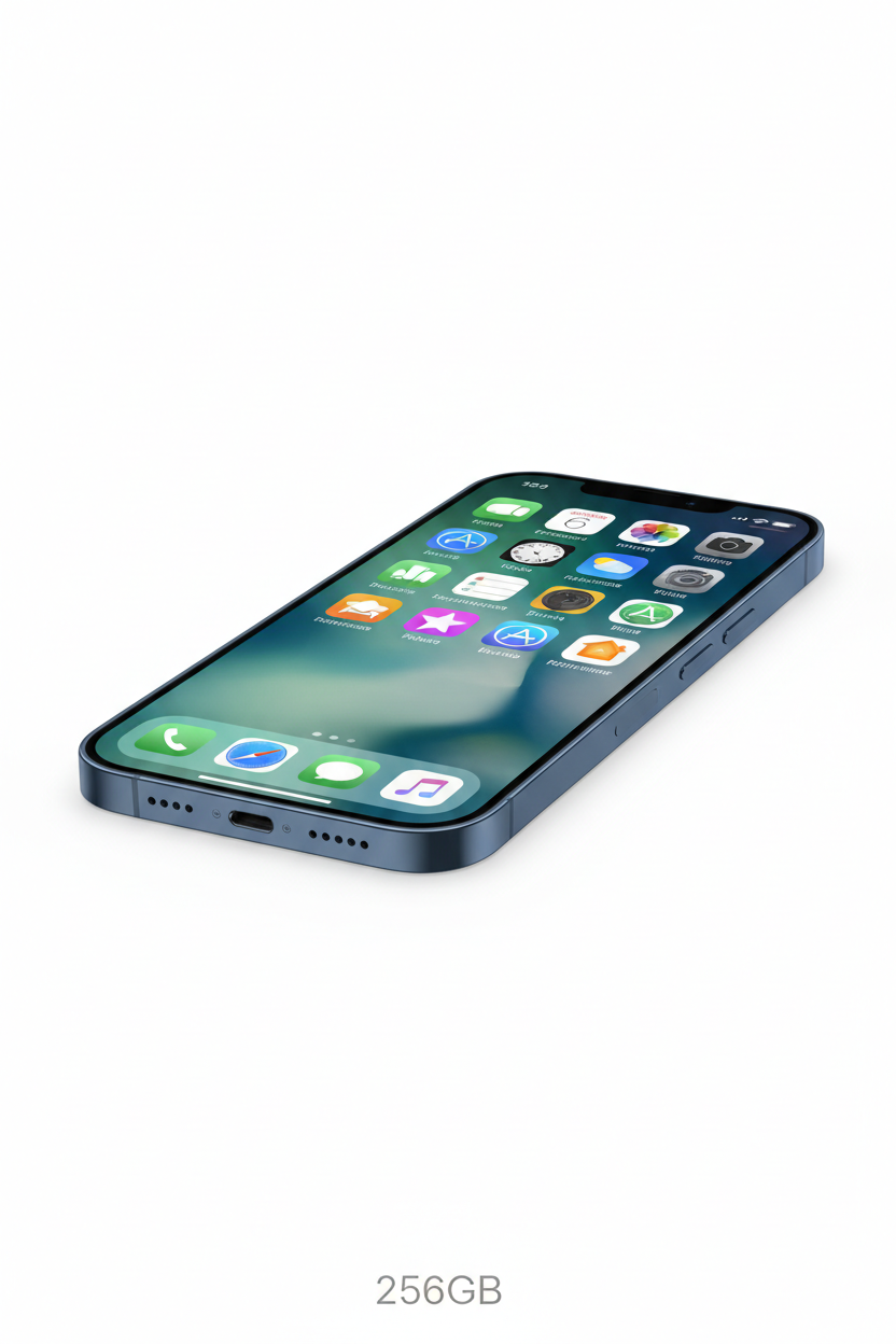 iPhone 15 256GB Blue angled view