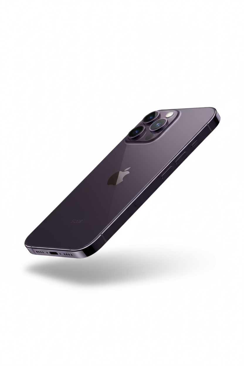 iPhone 14 Pro 512GB Deep Purple angled view