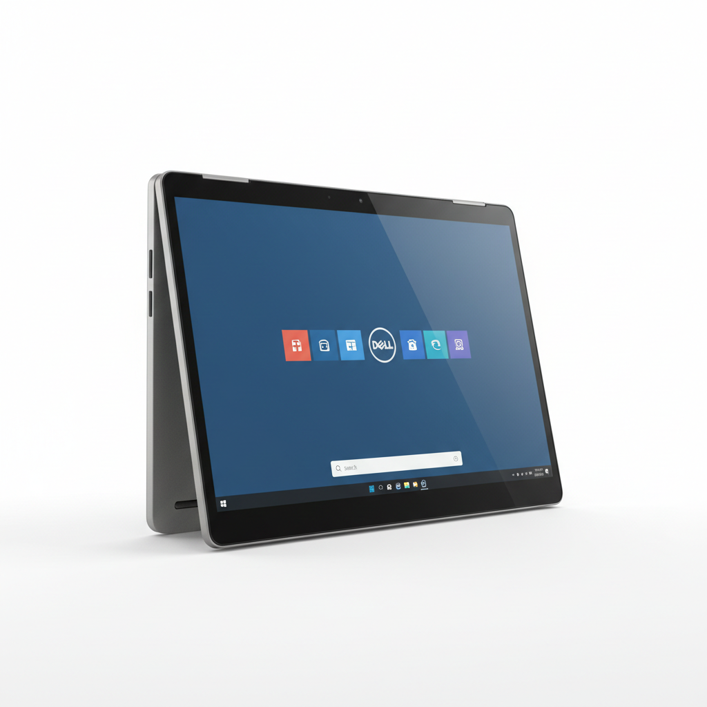 Dell Latitude 7400 2-in-1 in tablet mode, 360 degrees