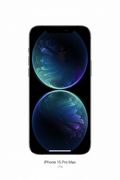 iPhone 15 Pro Max 1TB Black Titanium front view